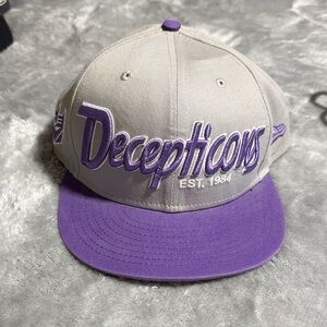 New Era Gray and Purple Decepticons Hat